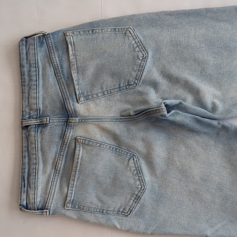 Old Navy High-Rise O.G. Loose Straight Secret-Smooth Pockets Mom Jeans 6 Blue - Picture 9 of 15